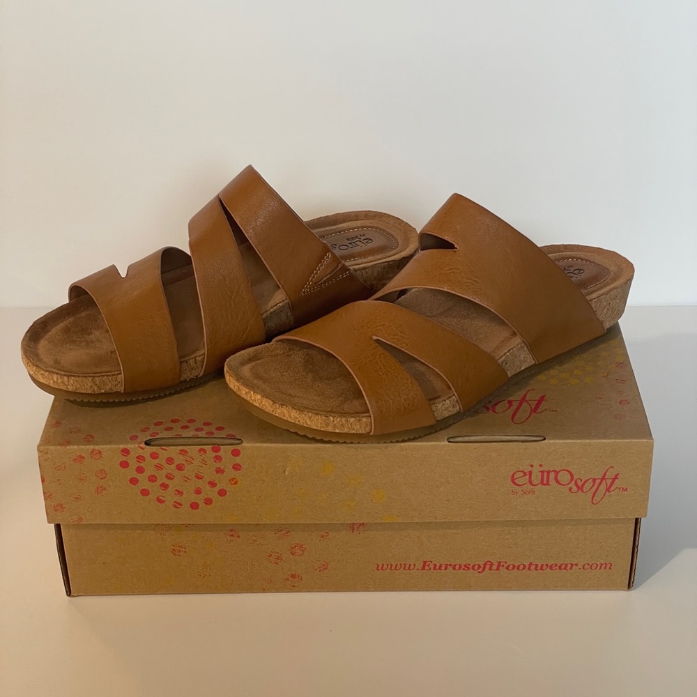 Grace Euro Soft Women's Brown Slide Sandals
Size 7.5 M 
New-never worn